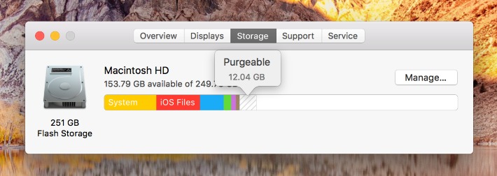 delete on mac for storage